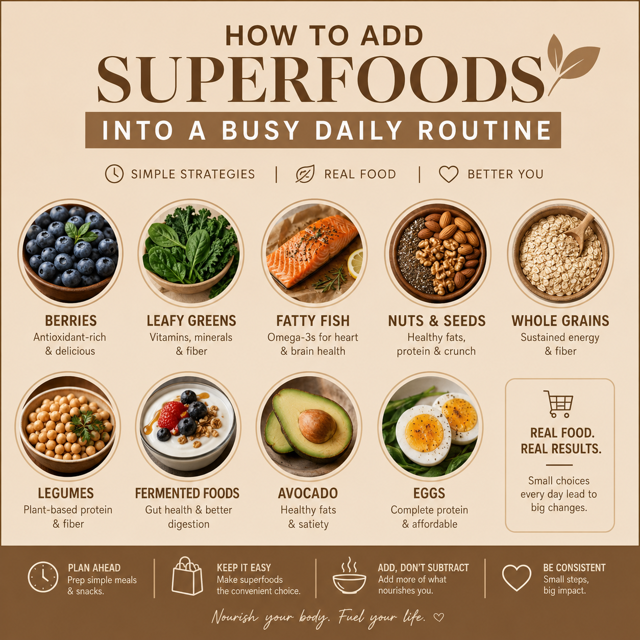 How to Add Superfoods Into a Busy Daily Routine